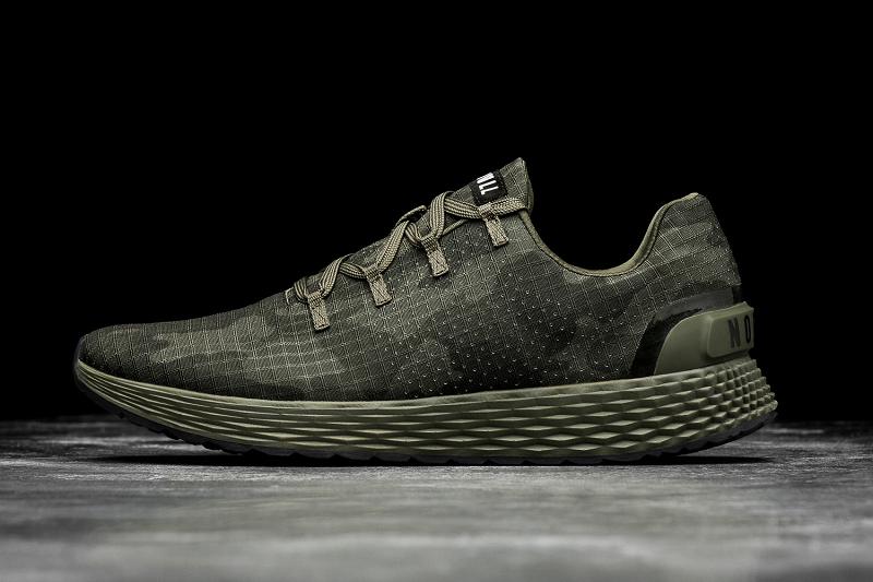 Nobull Dark Forest Camo Ripstop Runner Women's Running Shoes Olive | USA Y1786X